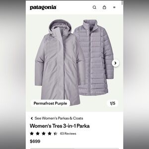 Patagonia Women's 3-in-1 Parka - Light gray